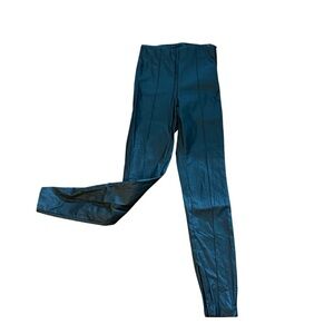 Zara - Faux Leather Black High Waist Skinny Pants - Size Small